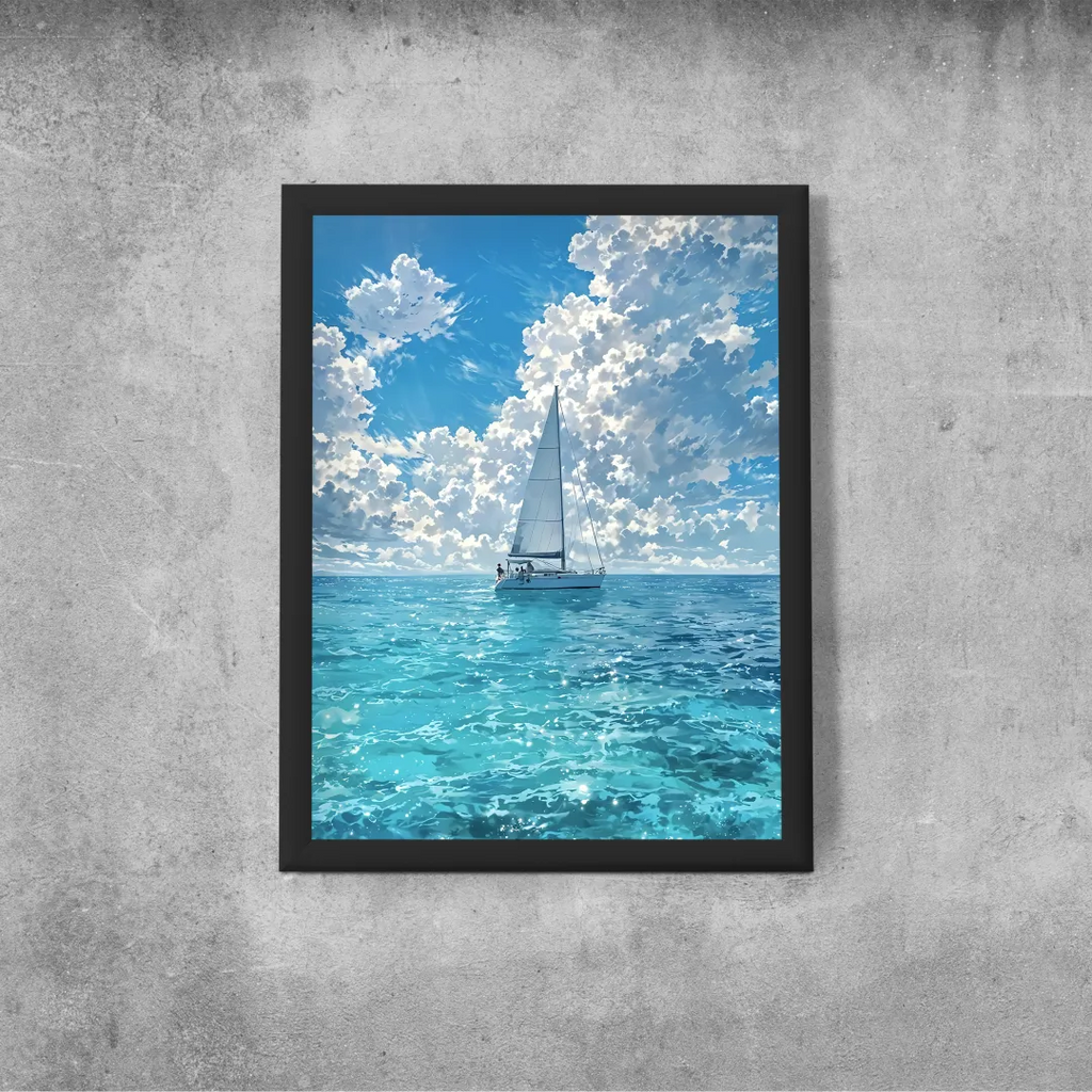 Affiche - Voilier en mer - Anime