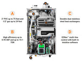 NPE-240A2 - Condensing Tankless Water Heater - 199,000 BTU